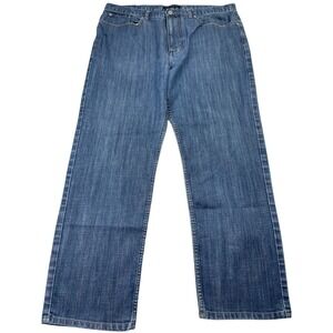 Axist Jeans Mens 38 x 30 Blue Denim Cotton Stretch Pockets Mid-Rise Straight Leg